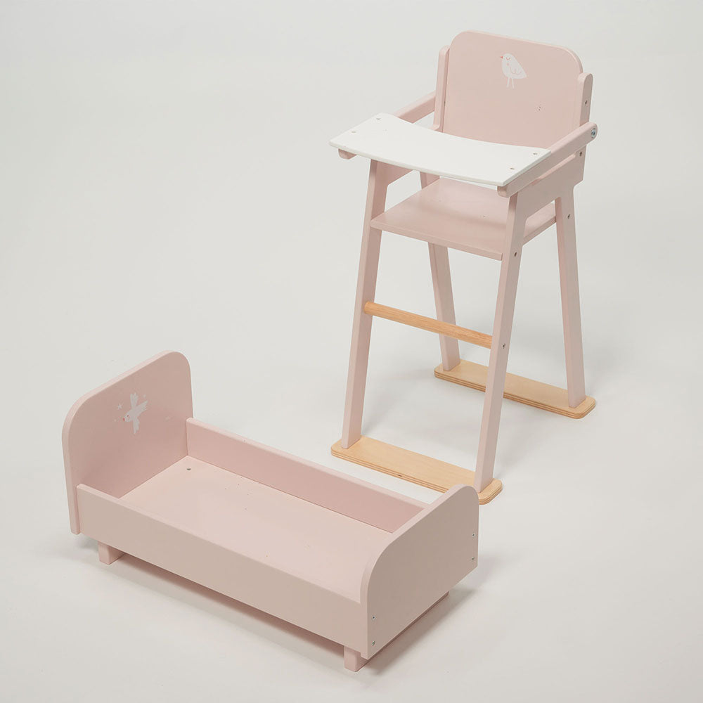 Mentari - Wood Baby Doll Furniture Bundle - Dolls