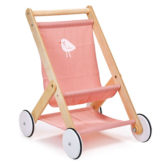 Mentari - Wood Baby Doll Stroller - Dolls