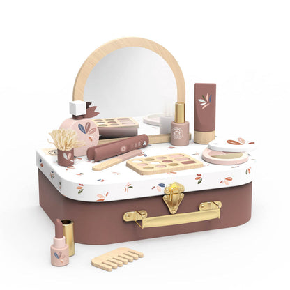 Speedy Monkey - Wood Pretend Play Beauty Suitcase - Preschool