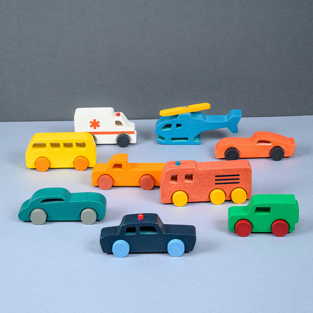 Mentari - Wood Vehicles Bundle - Preschool