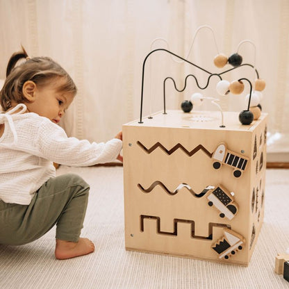 Wonder & Wise - Wooden Activity Busy Box - Preschool