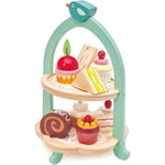 Tender Leaf Toys - Wooden Birdie Afternoon Tea Stand - Preschool
