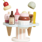 Le Toy Van - Wooden Ice Cream Stand & Toppings - Preschool
