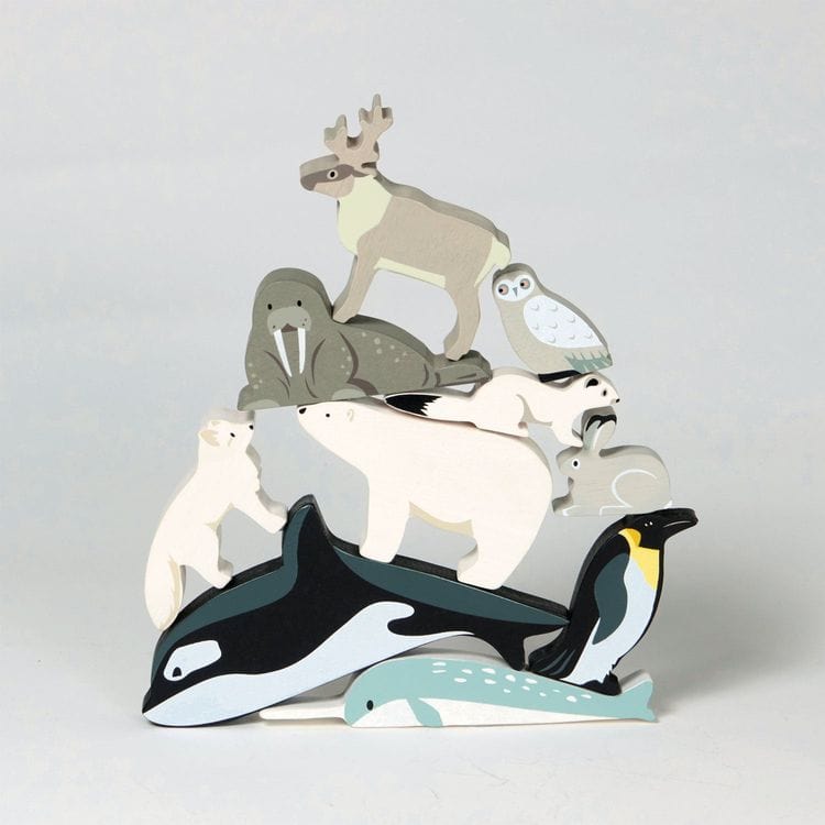 Tender Leaf Toys - Wooden Polar Animals Set - Preschool